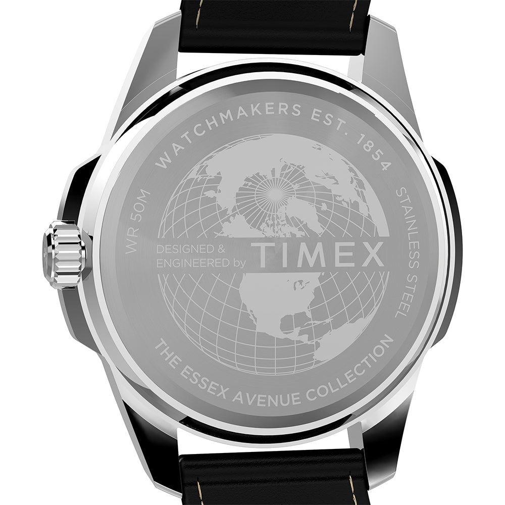 Essex Avenue Day-Date 45mm Leather Band