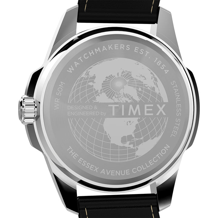 Essex Avenue Day-Date 45mm Leather Band