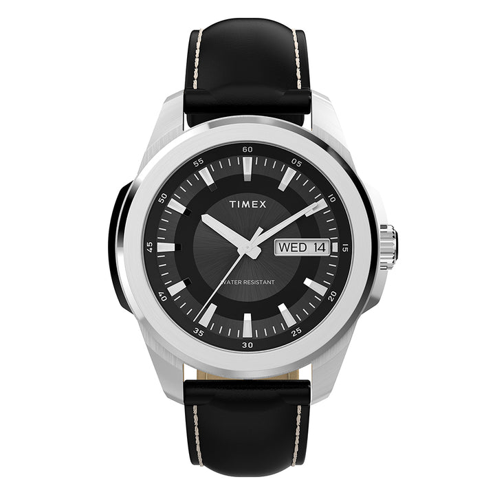 Essex Avenue Day-Date 45mm Leather Band