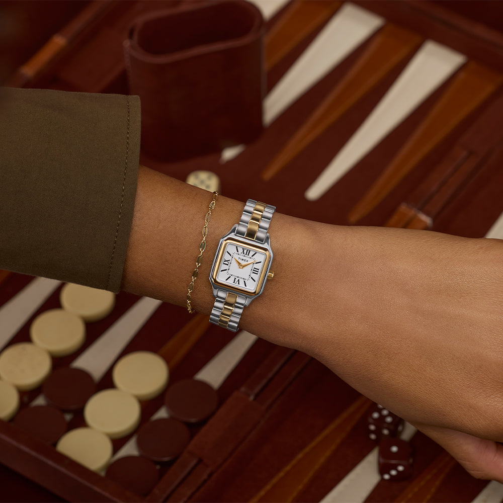 Legacy Square 2-Hand 23mm Stainless Steel Band