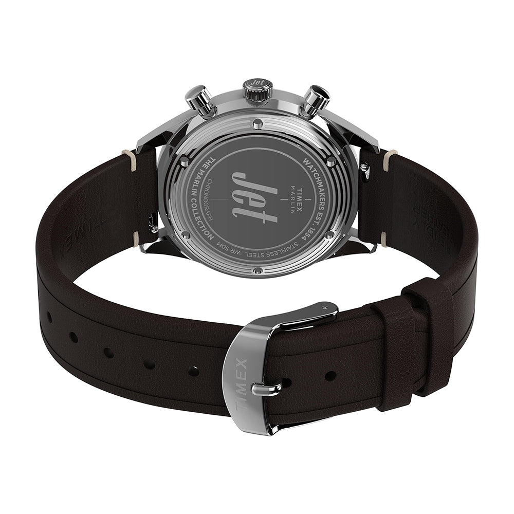 Marlin Jet Quartz Chronograph 40mm Leather Band