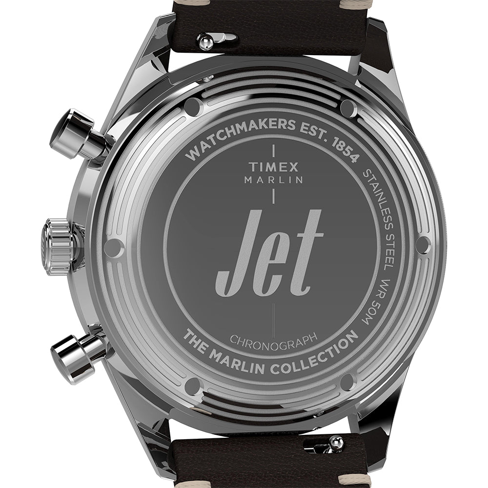 Marlin Jet Quartz Chronograph 40mm Leather Band