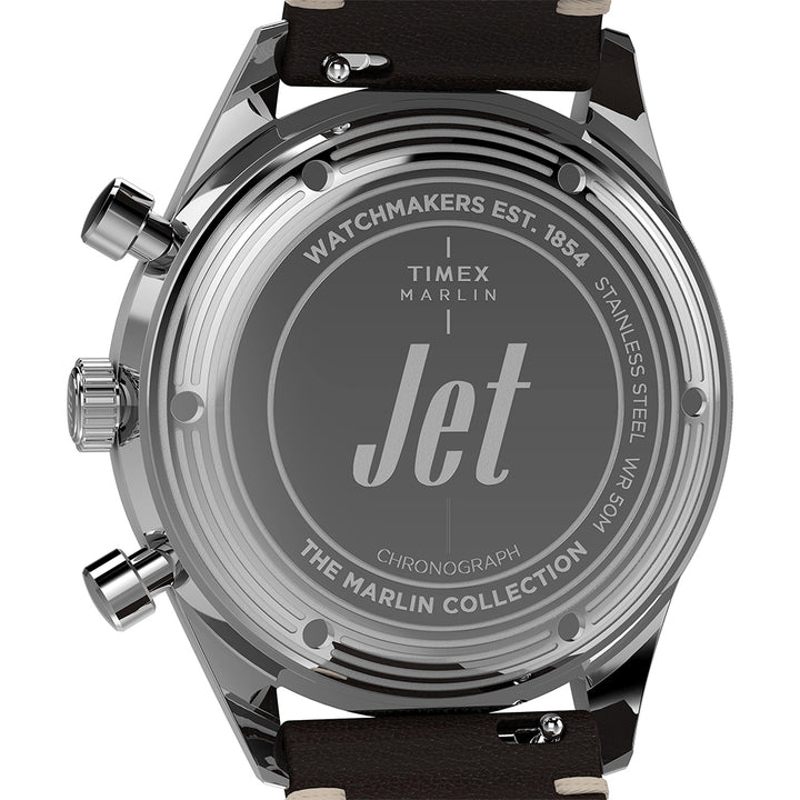 Marlin Jet Quartz Chronograph 40mm Leather Band