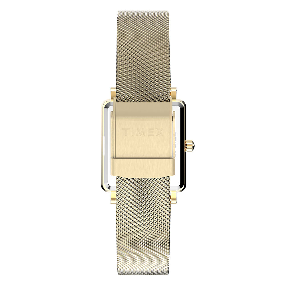 Transcend Rectangle 3-Hand 22mm Stainless Steel Band