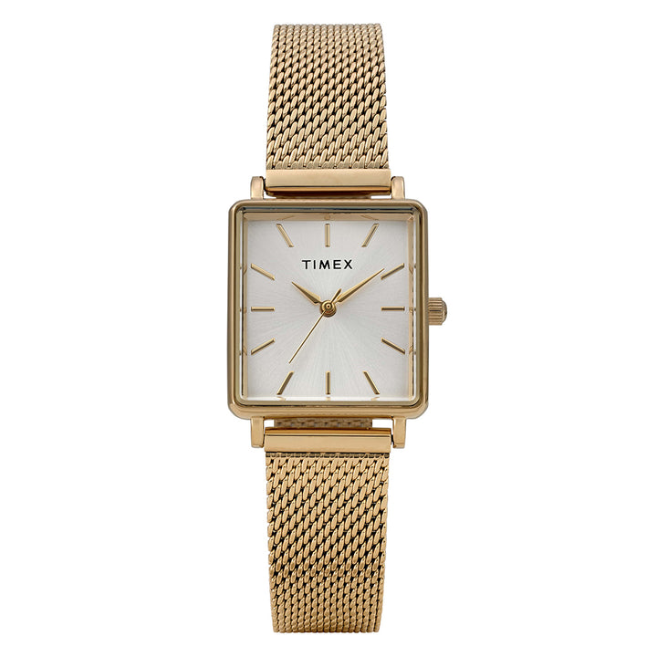 Transcend Rectangle 3-Hand 22mm Stainless Steel Band