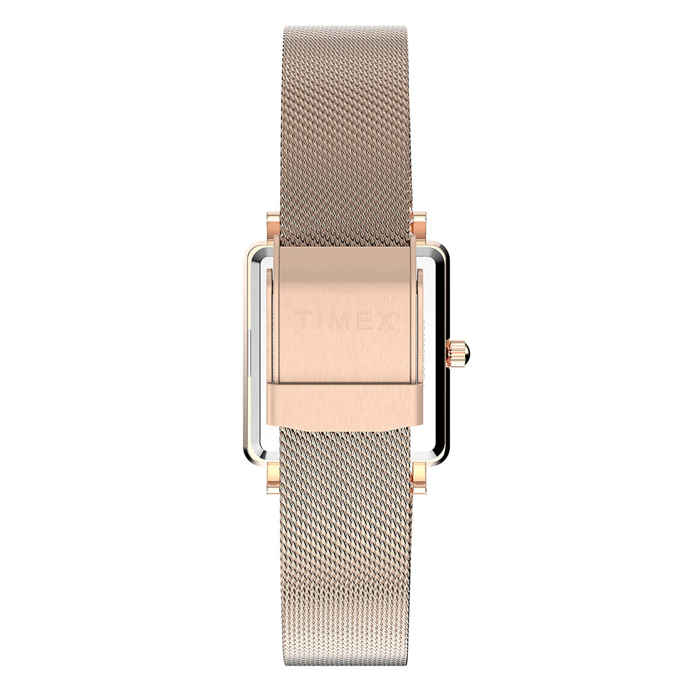 Transcend Rectangle 3-Hand 22mm Stainless Steel Band