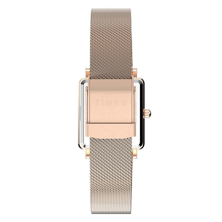 Transcend Rectangle 3-Hand 22mm Stainless Steel Band