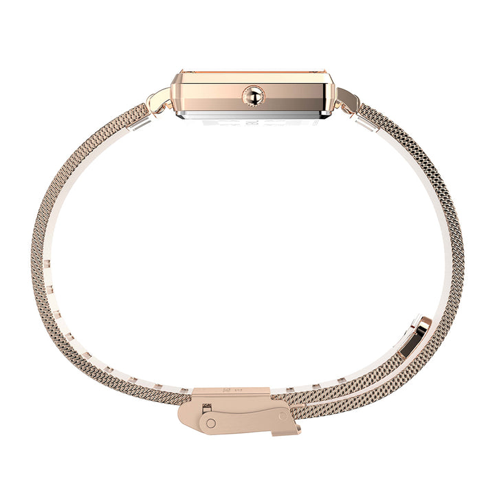 Transcend Rectangle 3-Hand 22mm Stainless Steel Band
