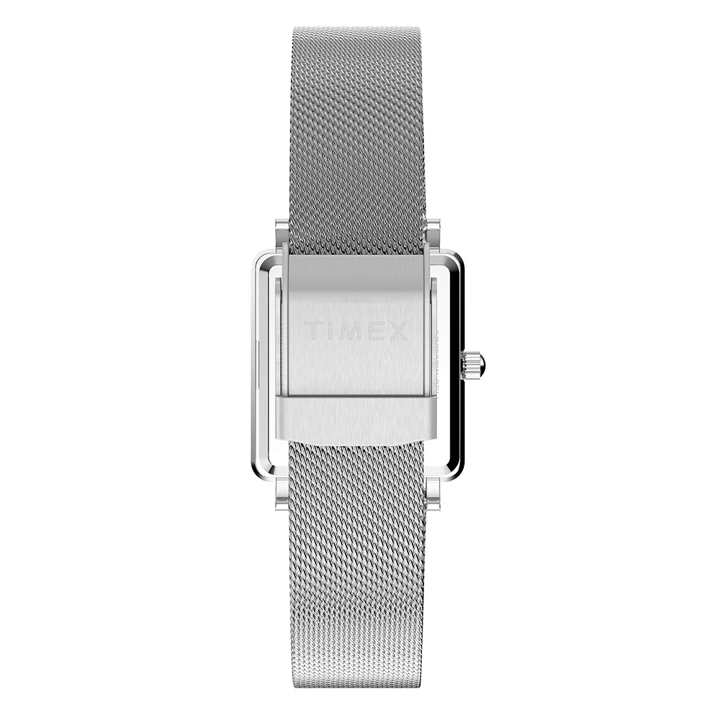 Transcend Rectangle 3-Hand 22mm Stainless Steel Band