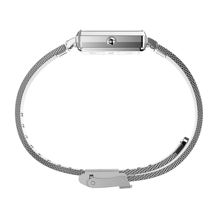 Transcend Rectangle 3-Hand 22mm Stainless Steel Band