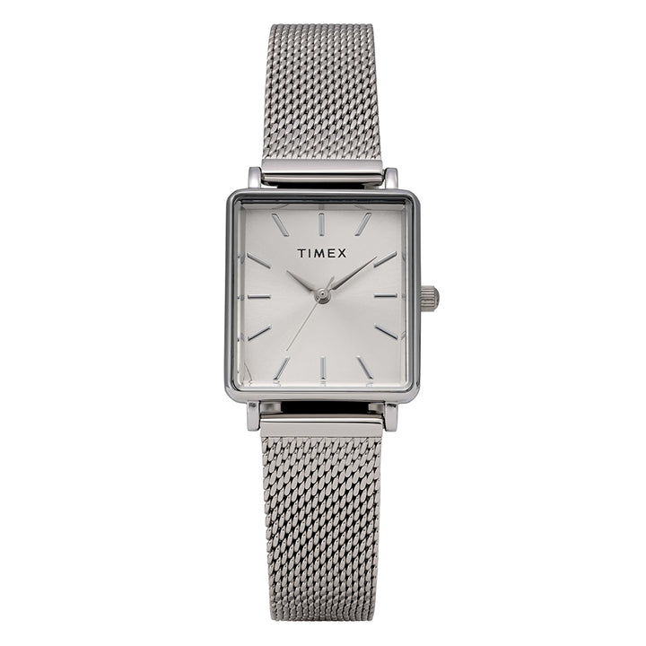 Transcend Rectangle 3-Hand 22mm Stainless Steel Band