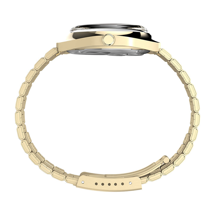 Q Timex Enigma Day-Date 37mm Stainless Steel Band
