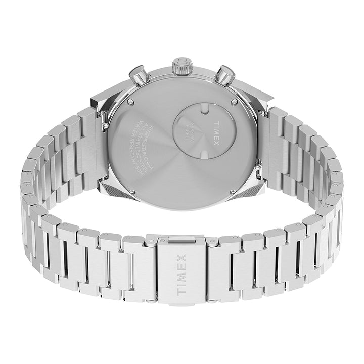 Q Timex Falcon Eye Chronograph 40mm Stainless Steel Band