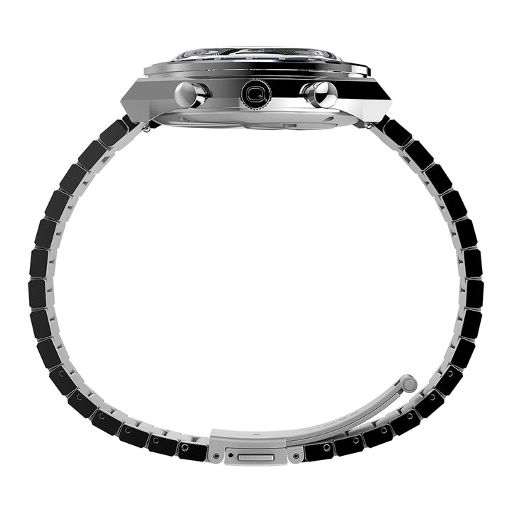 Q Timex Chronograph 40mm Stainless Steel Band