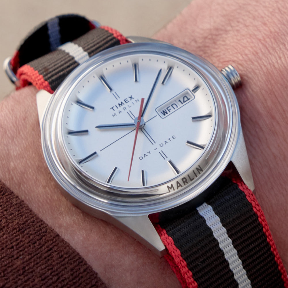 Marlin Jet Quartz Day-Date 38mm Fabric Band