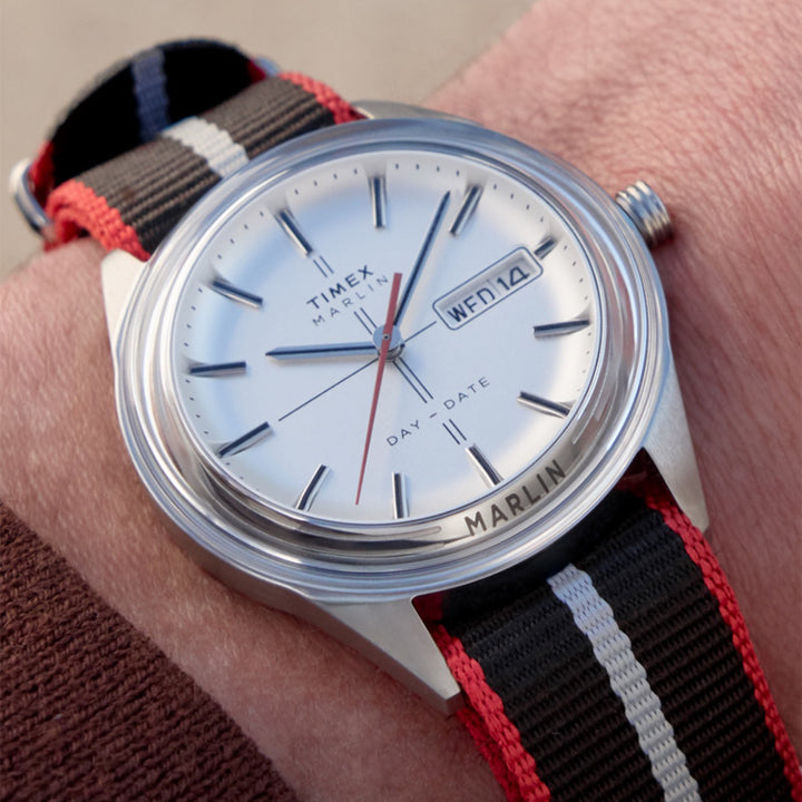 Marlin Jet Quartz Day-Date 38mm Fabric Band