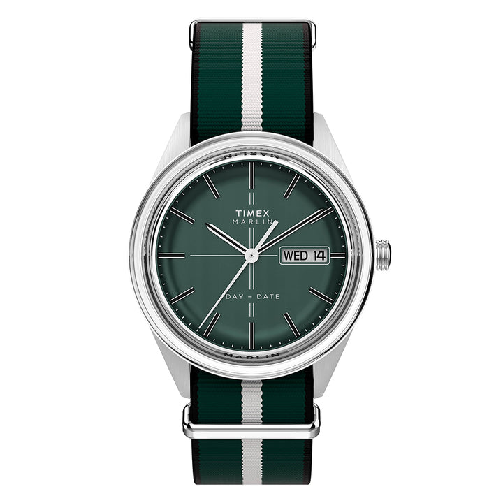 Marlin Jet Quartz Day-Date 38mm Fabric Band
