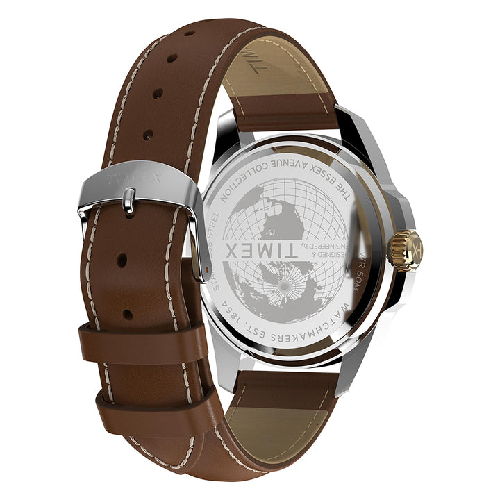 Essex Avenue Day-Date 45mm Leather Band