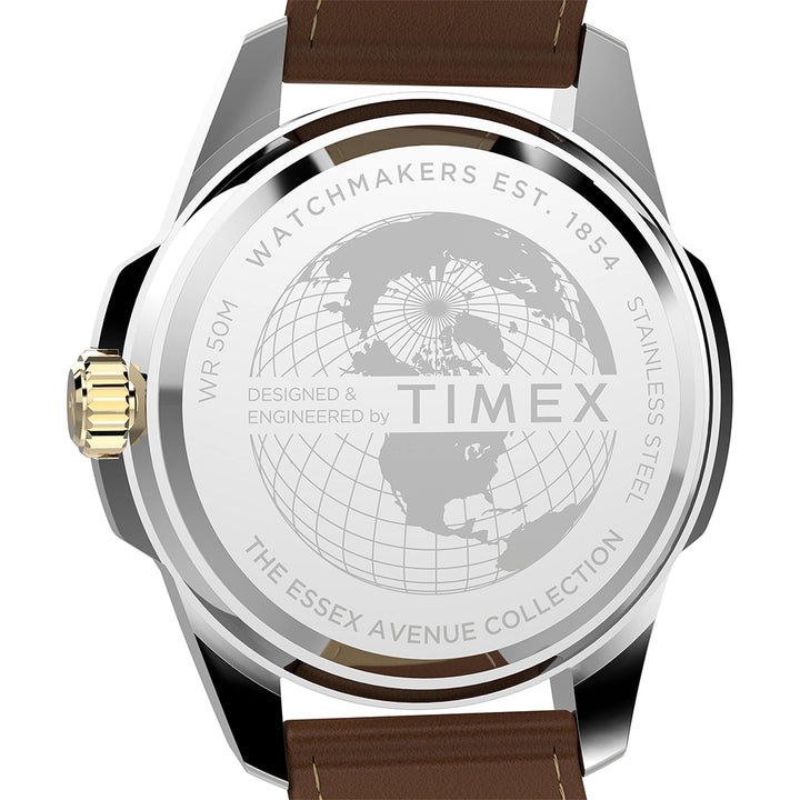 Essex Avenue Day-Date 45mm Leather Band