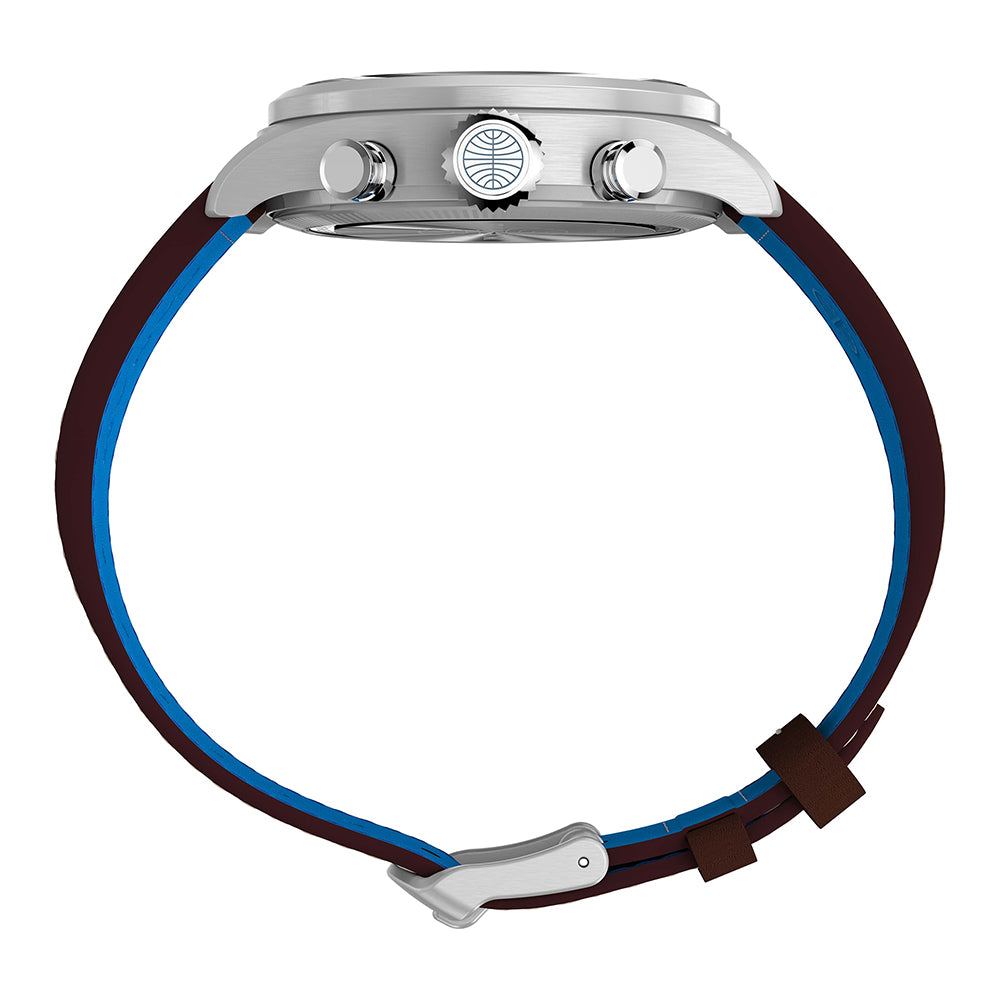 Waterbury Ace Pan Am Chronograph 41mm Leather Band