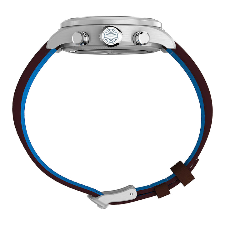Waterbury Ace Pan Am Chronograph 41mm Leather Band