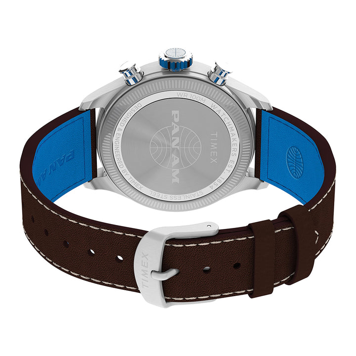 Waterbury Ace Pan Am Chronograph 41mm Leather Band