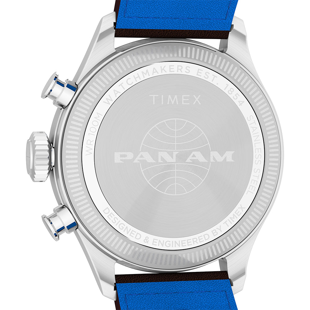 Waterbury Ace Pan Am Chronograph 41mm Leather Band