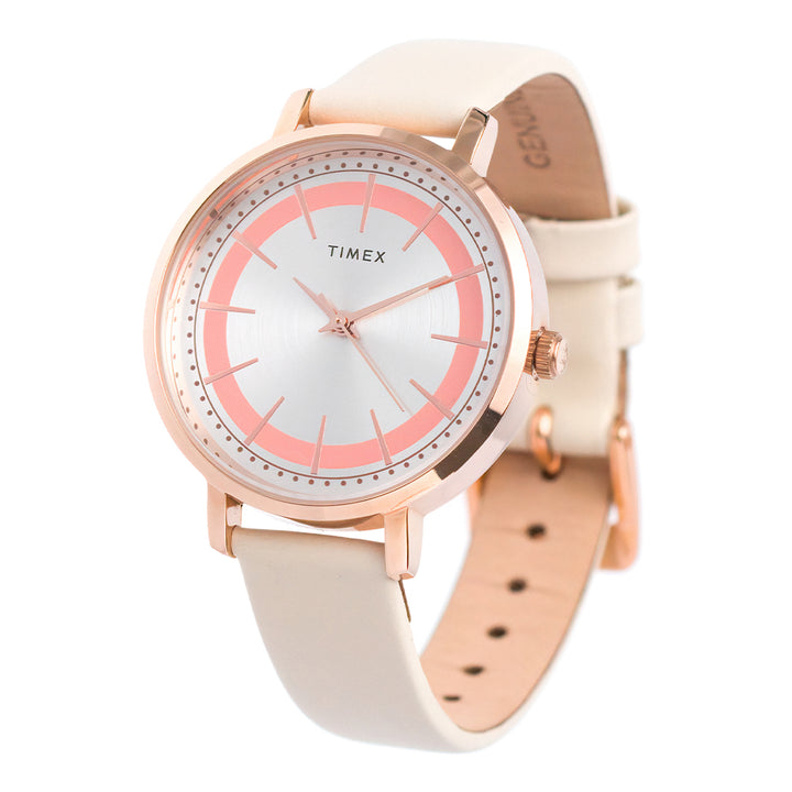 Amity 3-Hand 34mm Leather Band