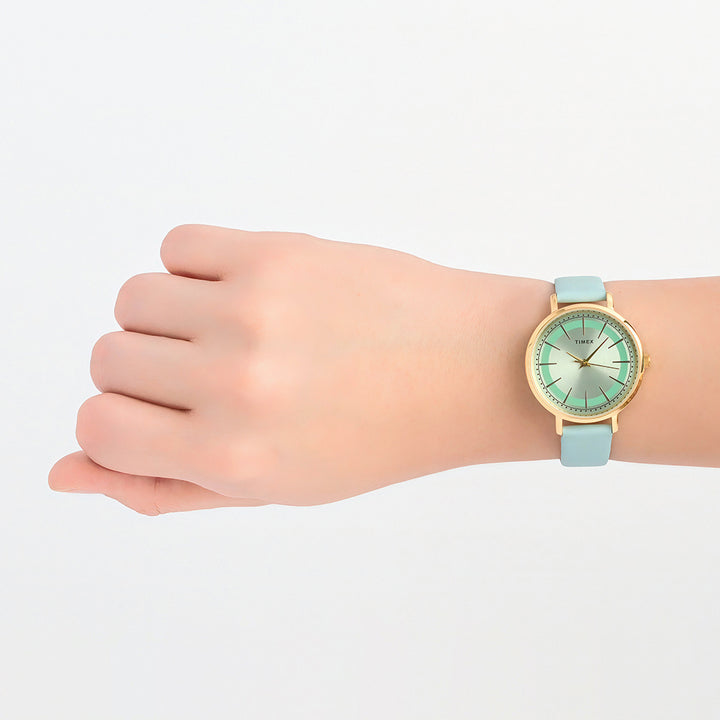 Amity 3-Hand 34mm Leather Band