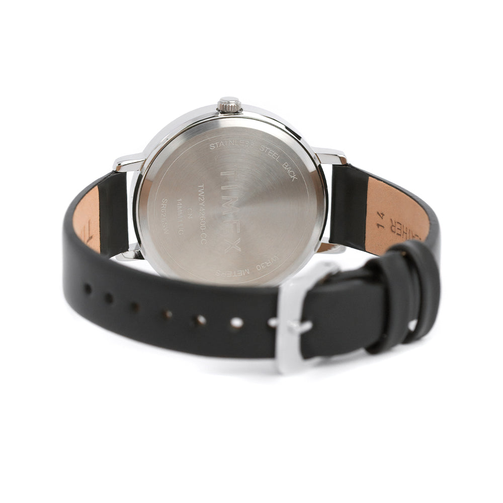 Amity 3-Hand 34mm Leather Band