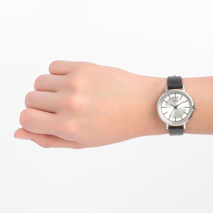 Amity 3-Hand 34mm Leather Band