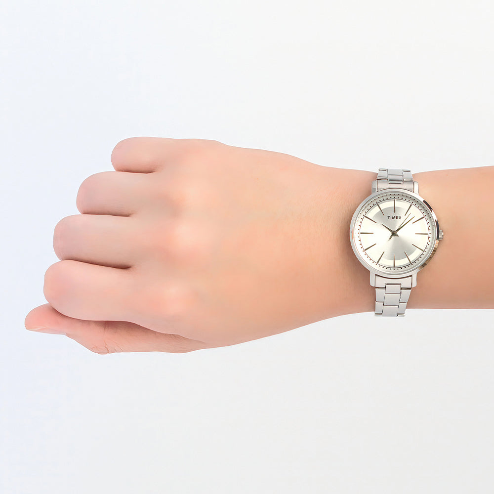 Amity 3-Hand 34mm Stainless Steel Band