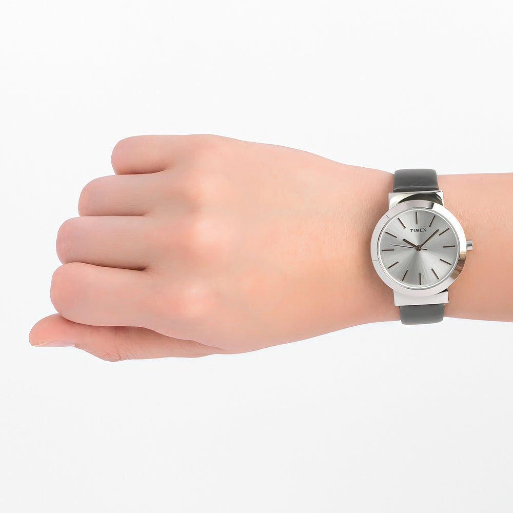 Caroline 3-Hand 34mm Leather Band