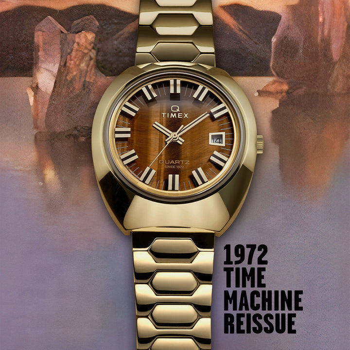 Q Timex 1972 Reissue Automatic 39mm Stainless Steel Band
