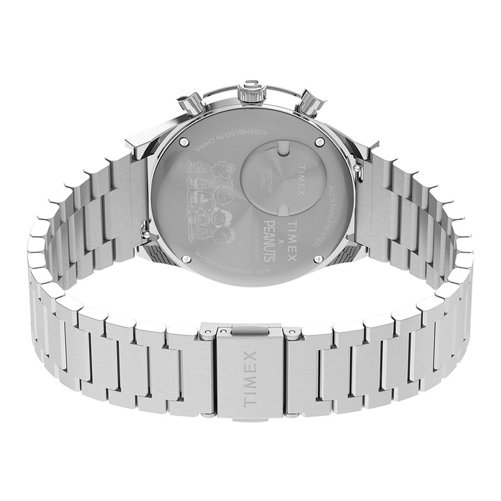 Timex x Peanuts Q Timex® Chronograph 40mm Stainless Steel Band