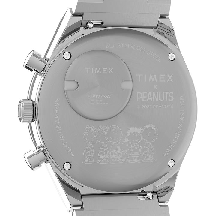 Timex x Peanuts Q Timex® Chronograph 40mm Stainless Steel Band