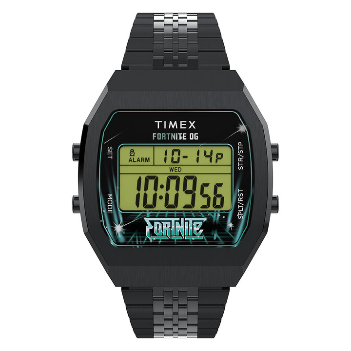 Timex T80 x Fortnite Digital 36mm Stainless Steel Band