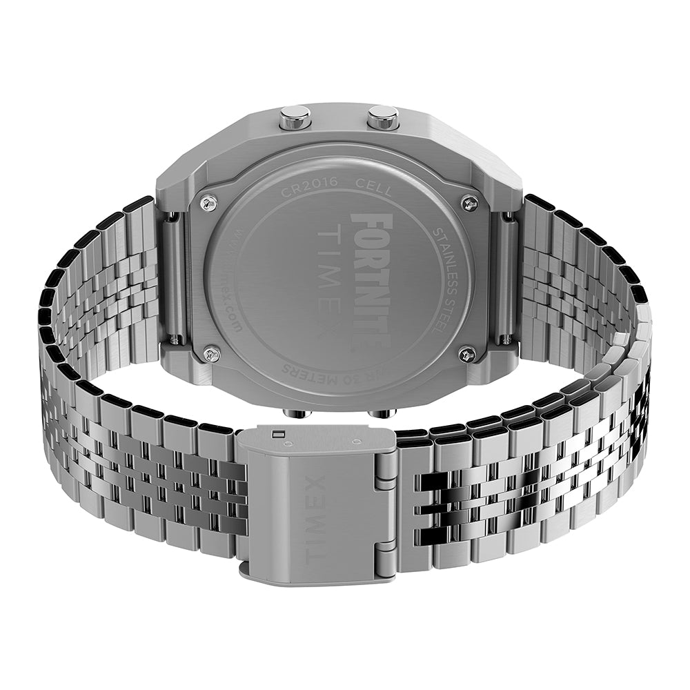 Timex T80 x Fortnite Digital 36mm Stainless Steel Band