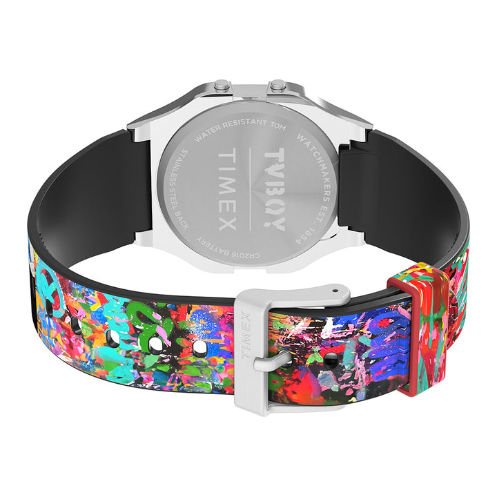 Timex X Tv Boy Digital 34mm Stainless Steel Band
