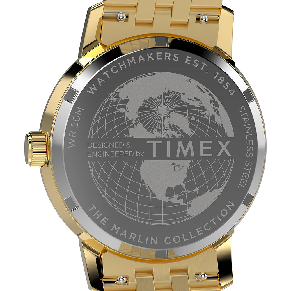 Marlin Quartz GMT 40mm Stainless Steel Band