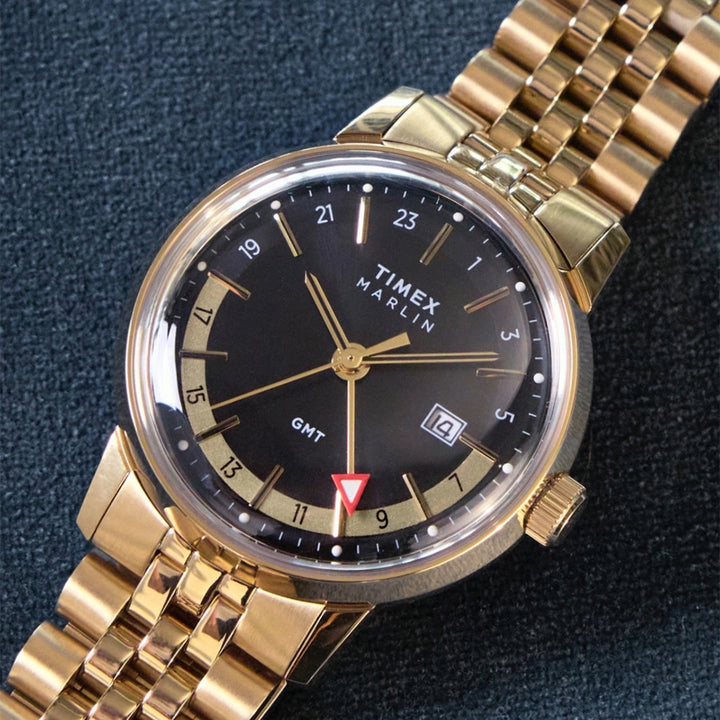 Marlin Quartz GMT 40mm Stainless Steel Band