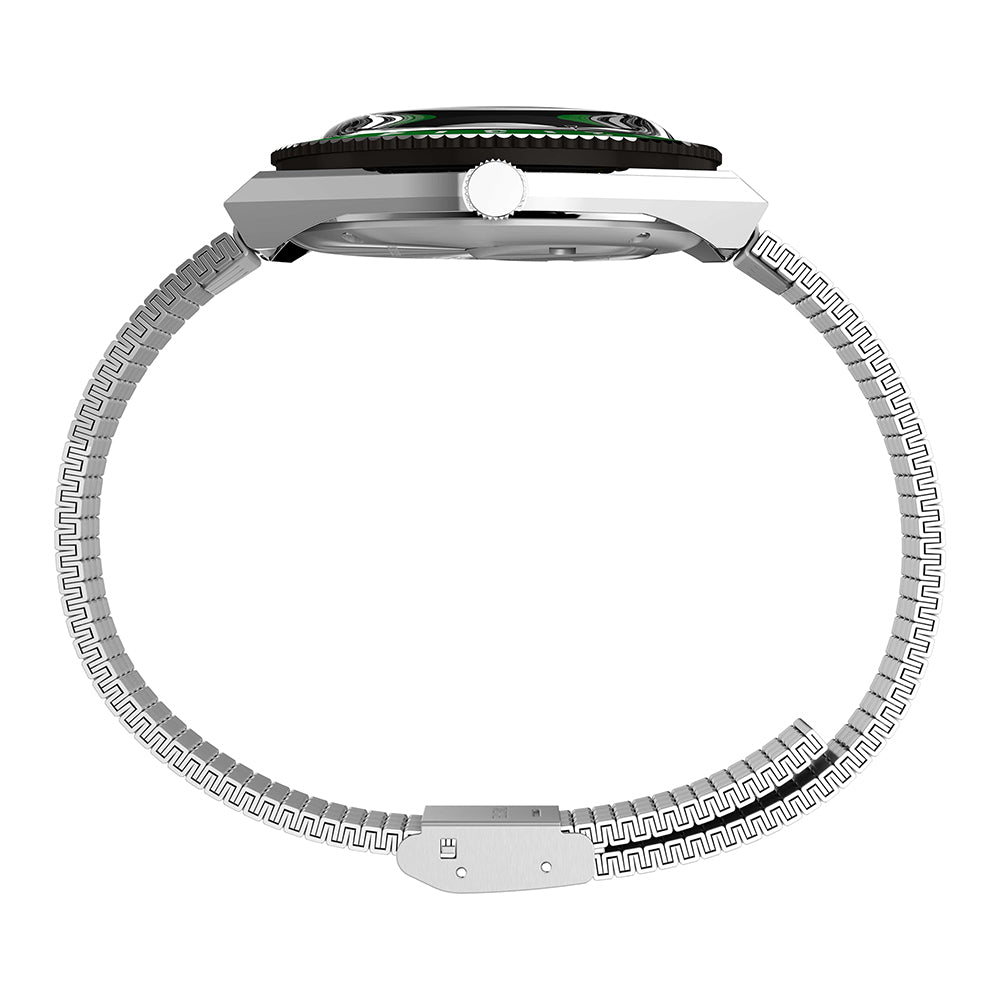 Q Timex Seconde 2-Hand 38mm Stainless Steel Band
