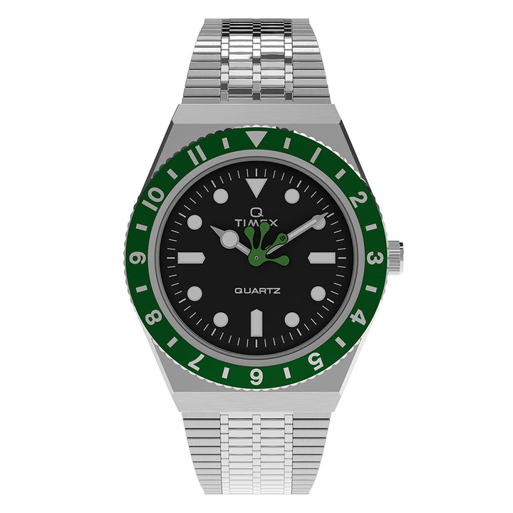 Q Timex Seconde 2-Hand 38mm Stainless Steel Band