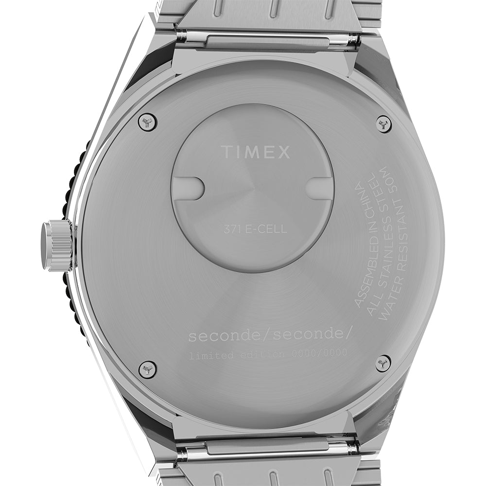 Q Timex Seconde 2-Hand 38mm Stainless Steel Band