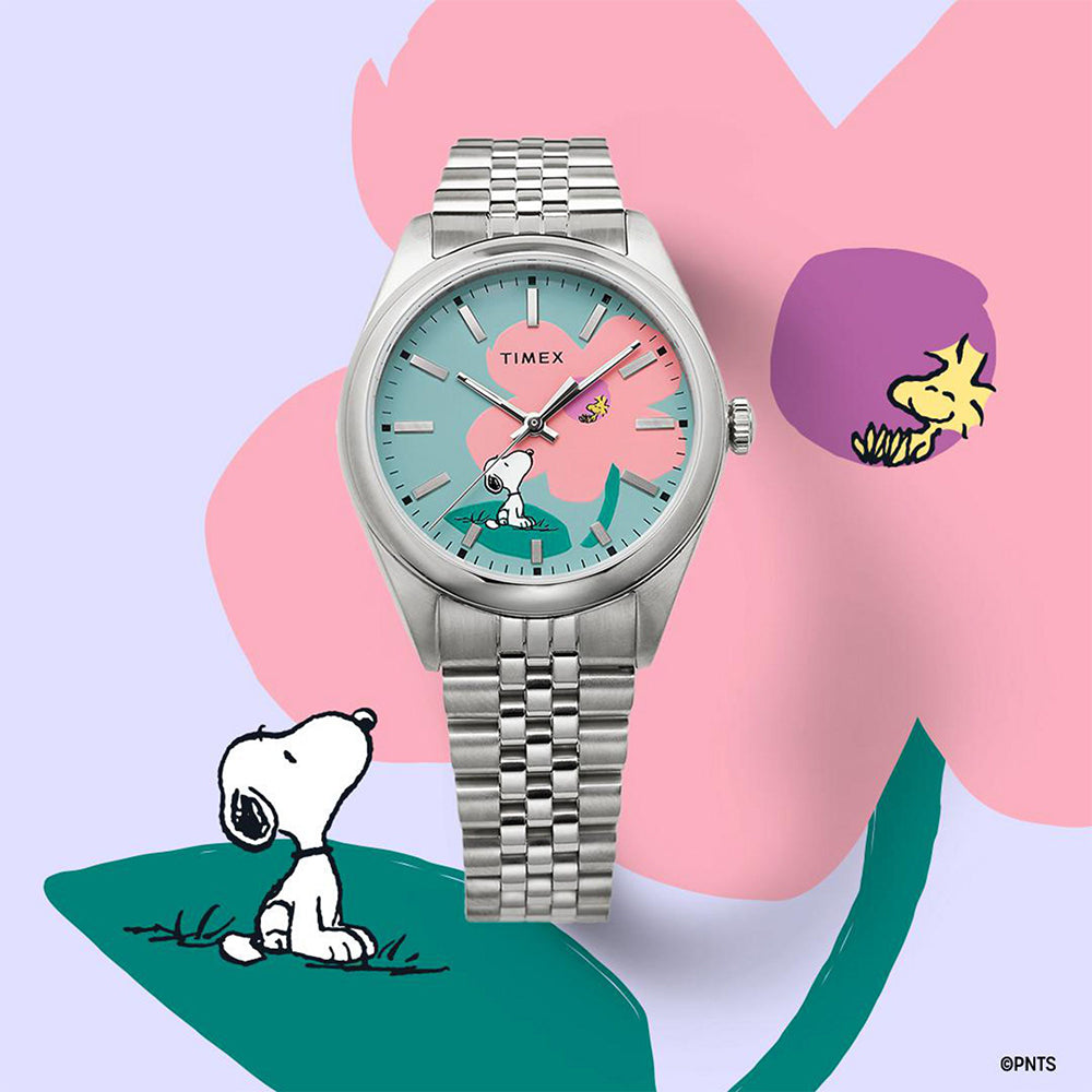 Timex Legacy x Peanuts 3-Hand 36mm Stainless Steel Band