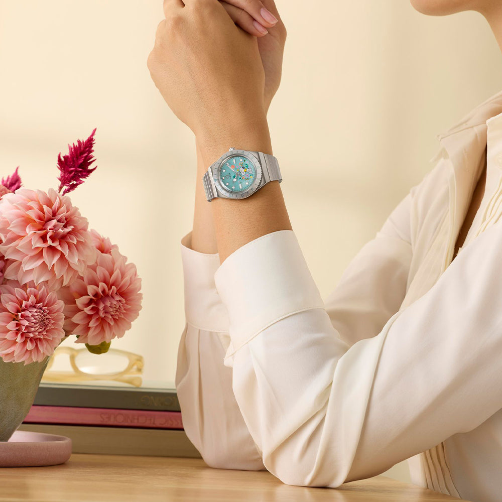 Q Timex x Peanuts 3-Hand 36mm Stainless Steel Band