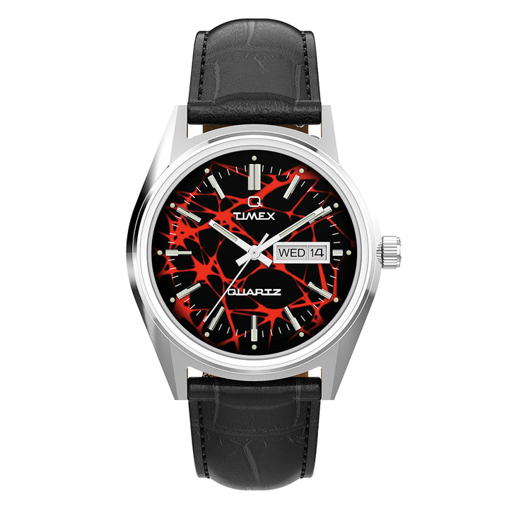 Q Timex 1978 Reissue Day-Date 38mm Leather Band