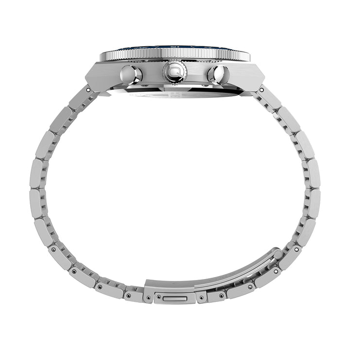 Q Timex Continental Chronograph 40mm Stainless Steel Band