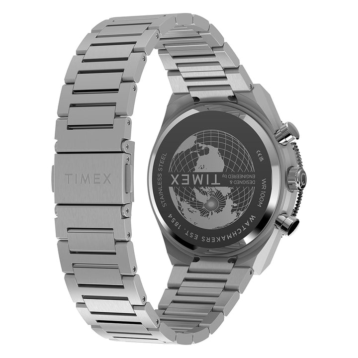Q Timex Continental Chronograph 40mm Stainless Steel Band