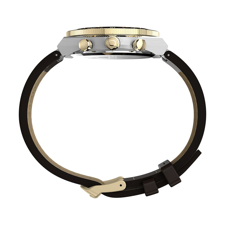 Q Timex Continental Chronograph 40mm Leather Band